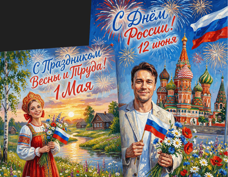 Создать открытку