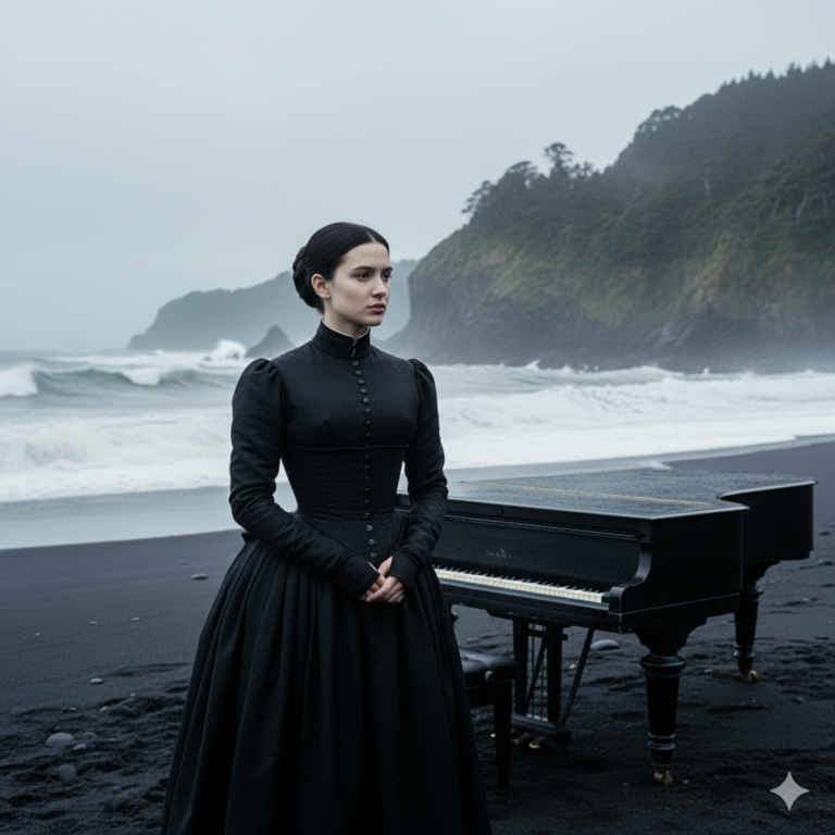 Сгенерировать фото или селфи в стиле фильма "Пианино"