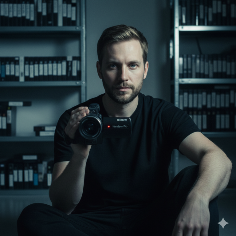 Сгенерировать фото или селфи в стиле фильма "Секс, ложь и видео"