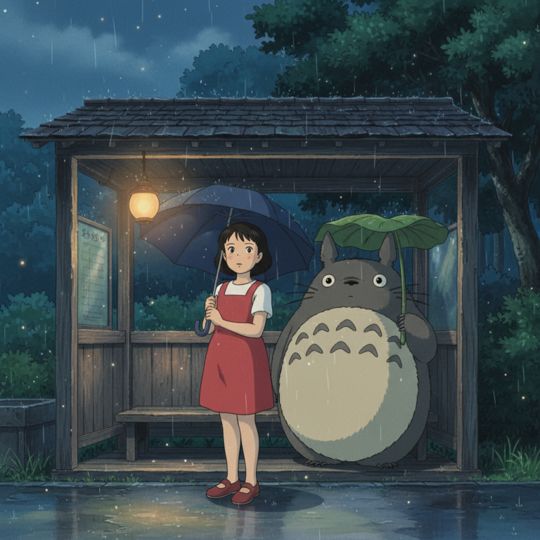 Сгенерировать фото или селфи в стиле фильма "Мой сосед Тоторо"