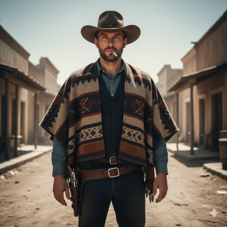 Сгенерировать фото или селфи в стиле фильма "За пригоршню долларов"