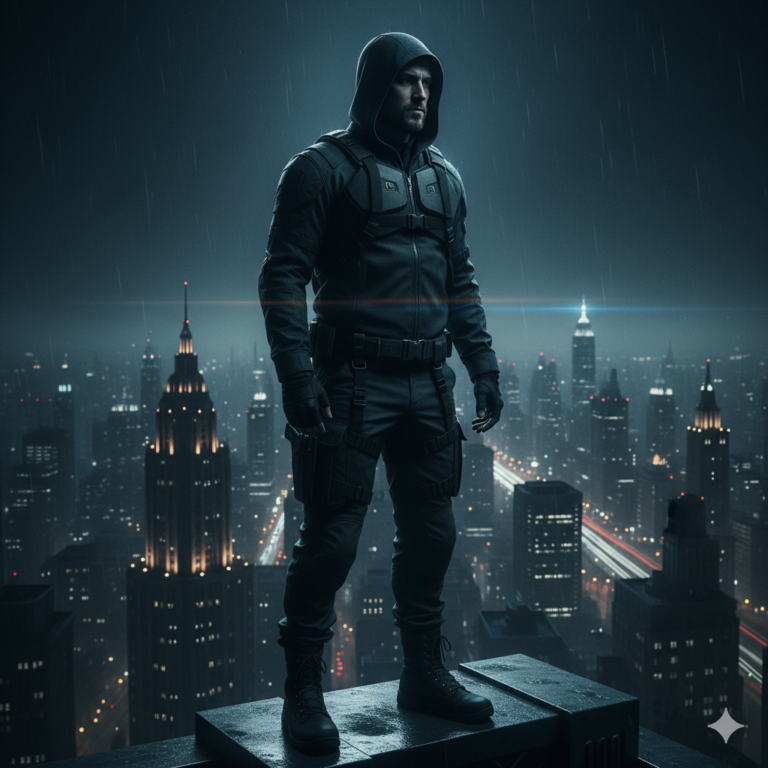 Сгенерировать фото или селфи в стиле фильма "Тёмный рыцарь"