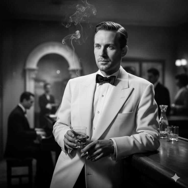 Сгенерировать фото или селфи в стиле фильма "Касабланка"