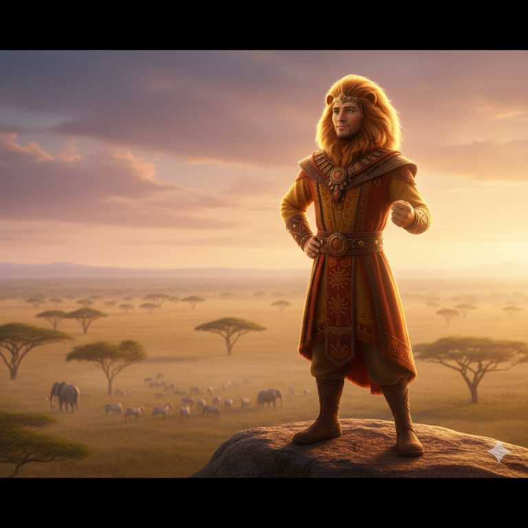 Сгенерировать фото или селфи в стиле фильма "Король Лев"