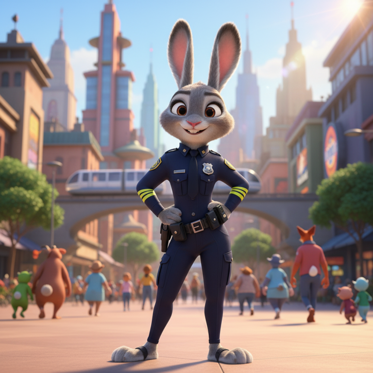 Сгенерировать фото или селфи в стиле фильма "Зверополис"