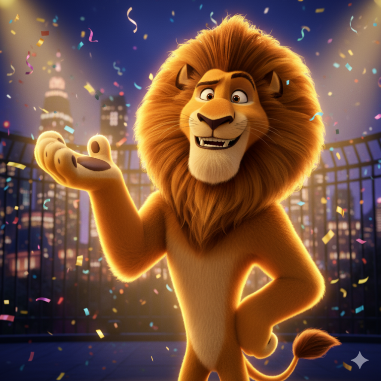 Сгенерировать фото или селфи в стиле фильма "Мадагаскар"