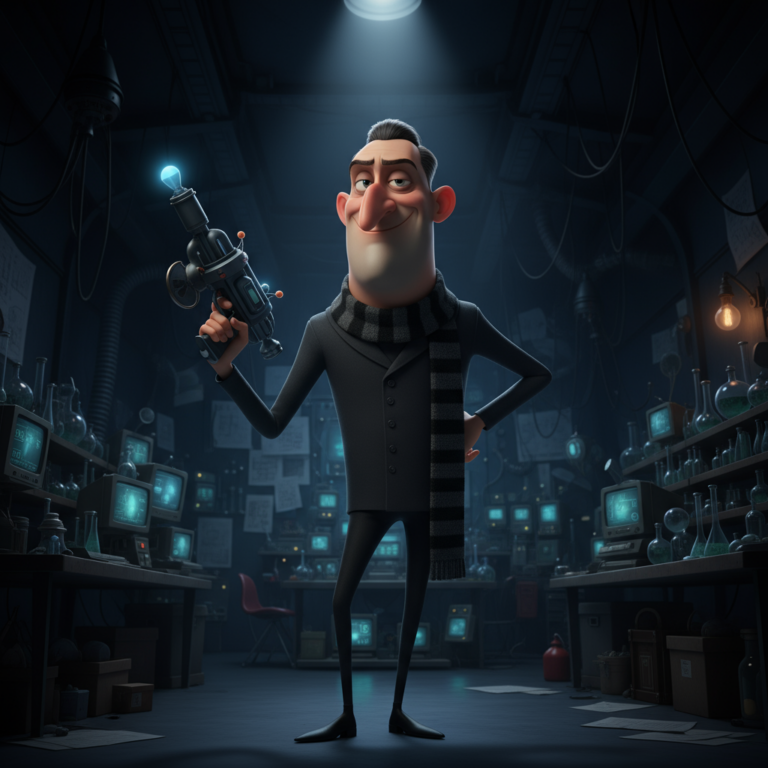 Сгенерировать фото или селфи в стиле фильма "Гадкий я"