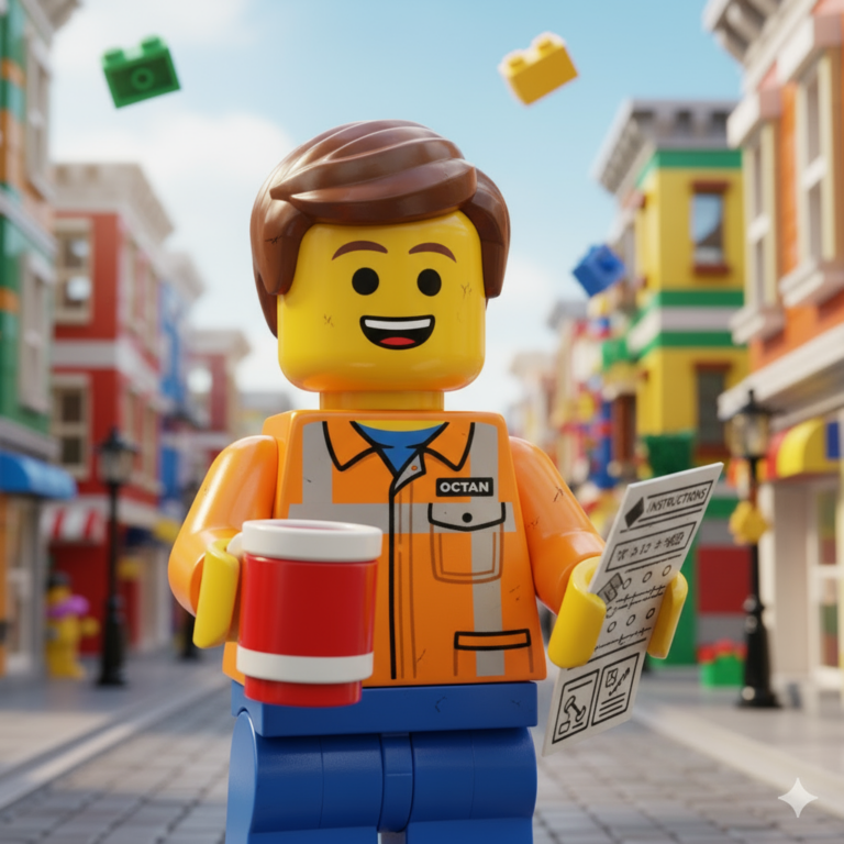 Сгенерировать фото или селфи в стиле фильма "Лего Фильм"