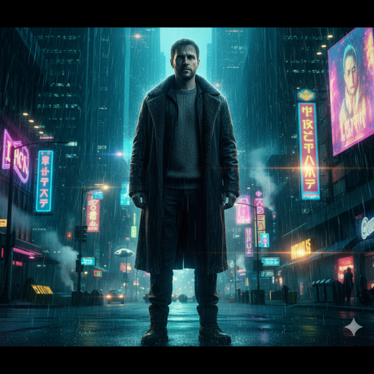 Сгенерировать фото или селфи в стиле фильма "Бегущий по лезвию 2049"