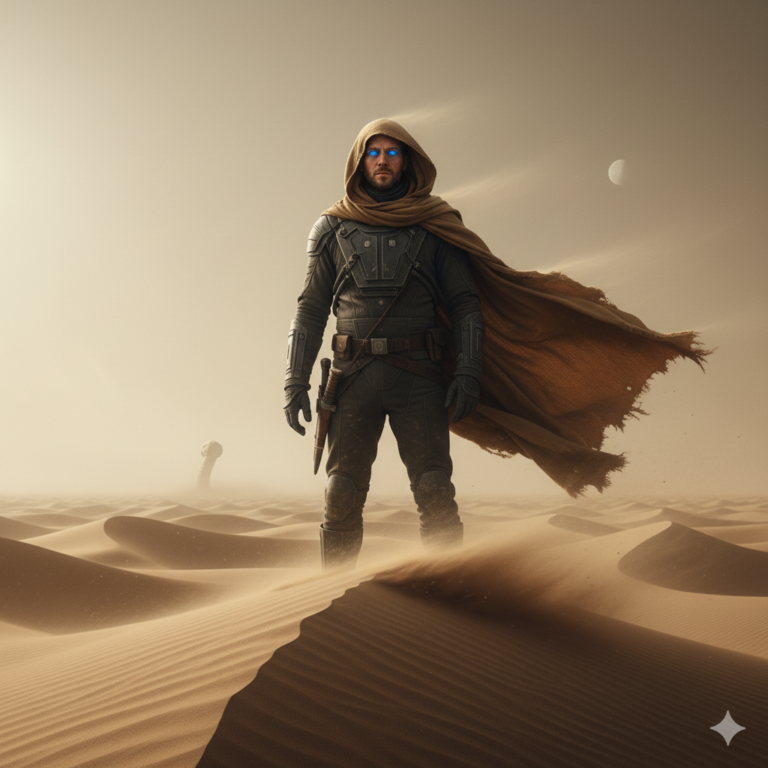 Сгенерировать фото или селфи в стиле фильма "Дюна"