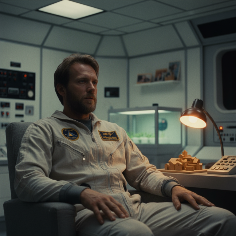 Сгенерировать фото или селфи в стиле фильма "Луна 2112"