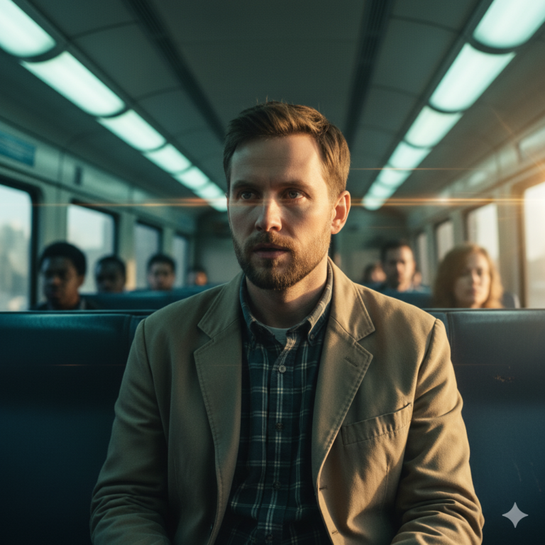 Сгенерировать фото или селфи в стиле фильма "Исходный код"