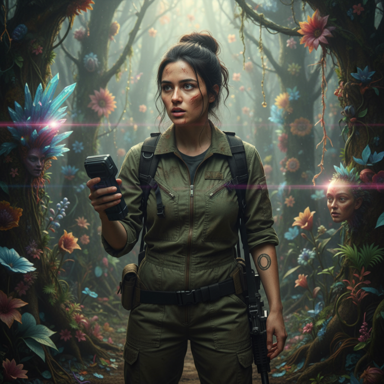 Сгенерировать фото или селфи в стиле фильма "Аннигиляция"