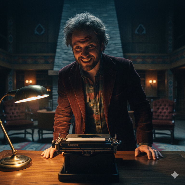 Сгенерировать фото или селфи в стиле фильма "Сияние"