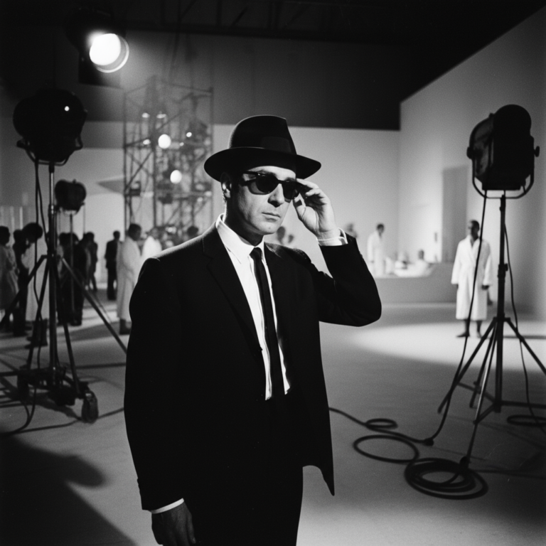 Сгенерировать фото или селфи в стиле фильма "8 с половиной"