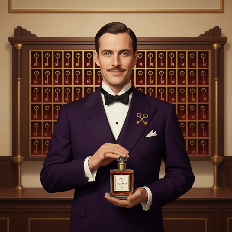 Сгенерировать фото или селфи в стиле фильма "Отель «Гранд Будапешт»"