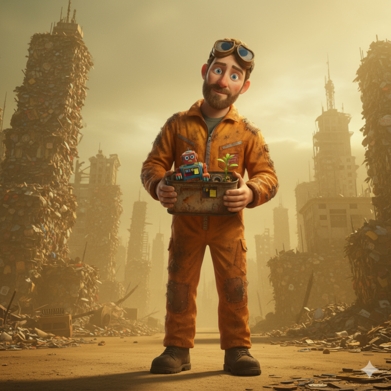 Сгенерировать фото или селфи в стиле фильма "ВАЛЛ-И"