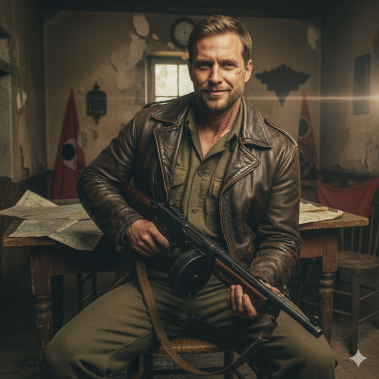 Сгенерировать фото или селфи в стиле фильма "Бесславные ублюдки"