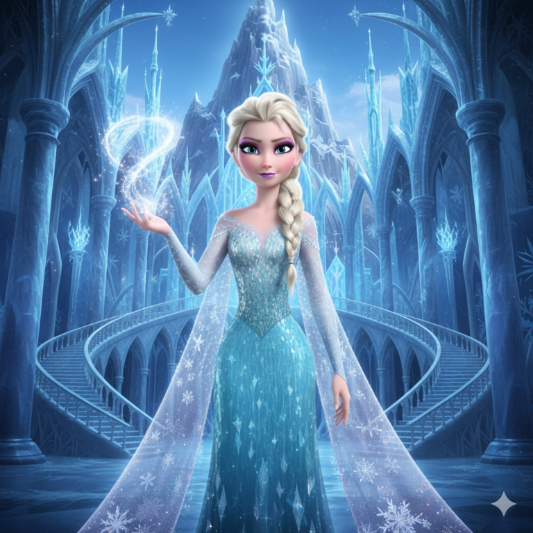 Сгенерировать фото или селфи в стиле фильма "Холодное сердце"