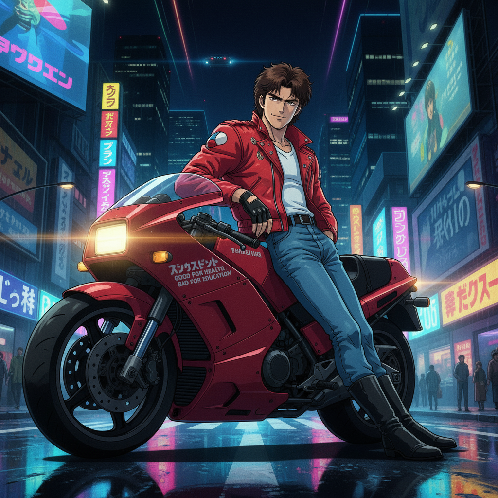 Сгенерировать фото или селфи в стиле персонажа «Акира»