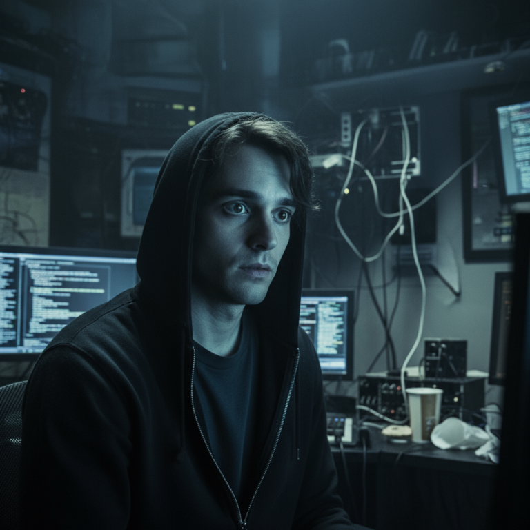 Сгенерировать фото или селфи в стиле сериала "Мистер Робот"