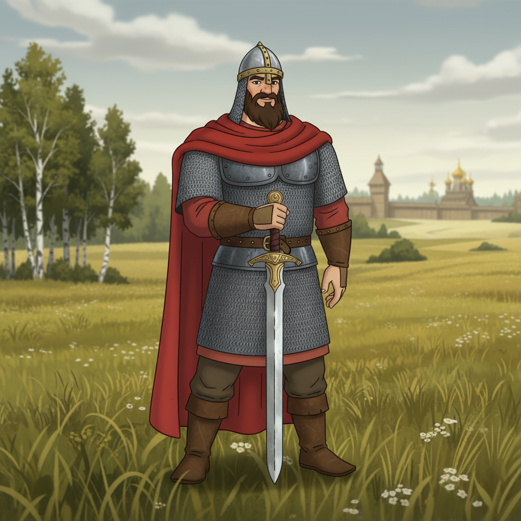 Сгенерировать фото или селфи в стиле персонажа «Три богатыря и Шамаханская царица»