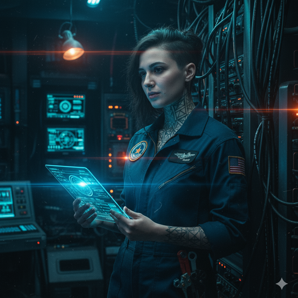 Сгенерировать фото или селфи в стиле сериала "Пространство"