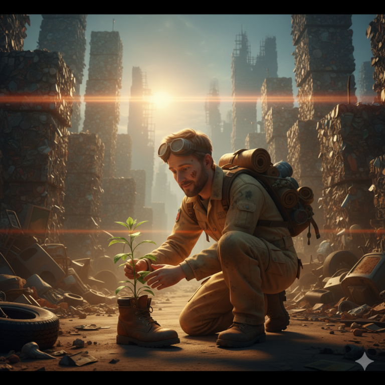 Сгенерировать фото или селфи в стиле персонажа "ВАЛЛ·И"