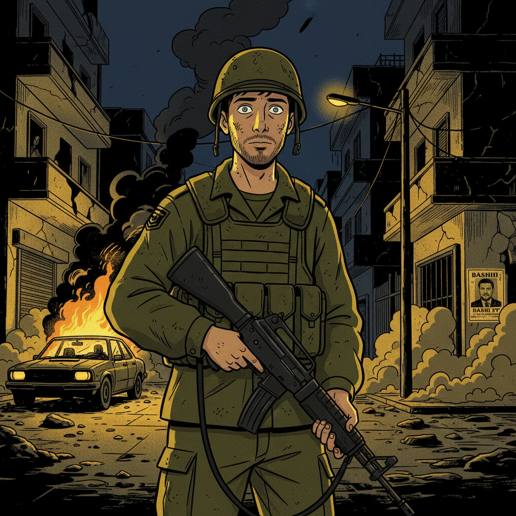 Сгенерировать фото или селфи в стиле персонажа «Вальс с Баширом»