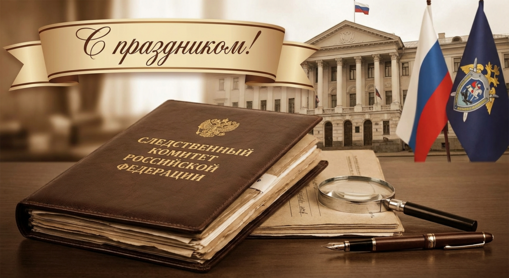 Создать открытку-картинку с поздравлением на День следователя с помощью нейросети