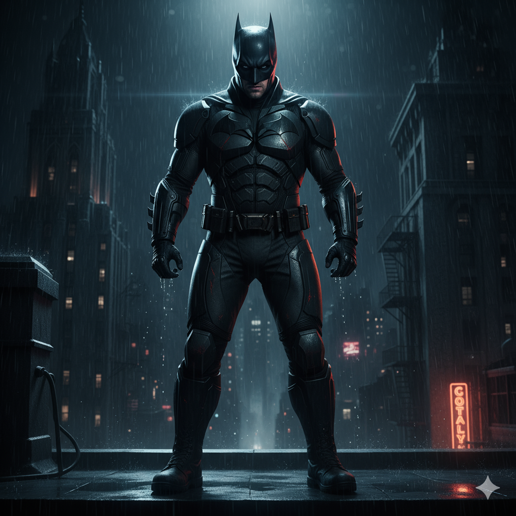 Сгенерировать фото или селфи в стиле персонажа "Бэтмен"