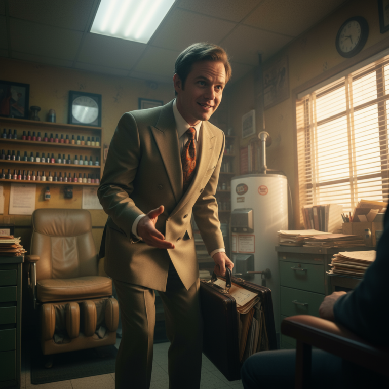 Сгенерировать фото или селфи в стиле сериала "Лучше звоните Солу"