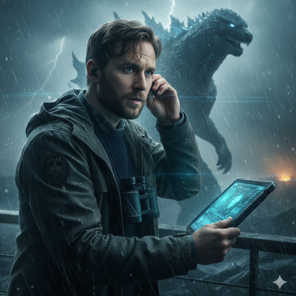 Сгенерировать фото или селфи в стиле персонажа «Годзилла»