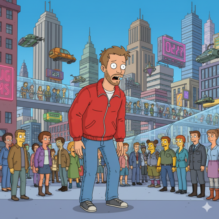 Сгенерировать фото или селфи в стиле сериала "Футурама"