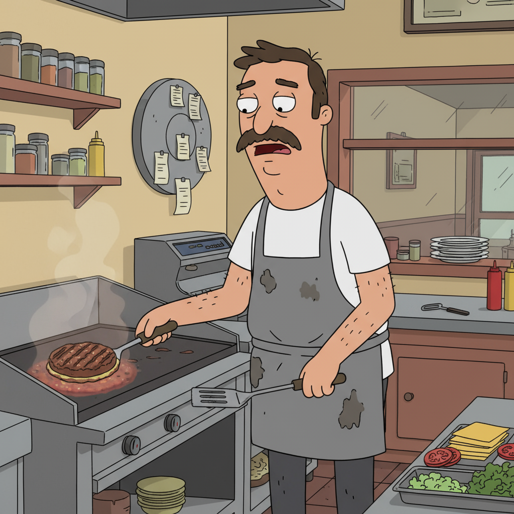 Сгенерировать фото или селфи в стиле сериала «Закусочная Боба»