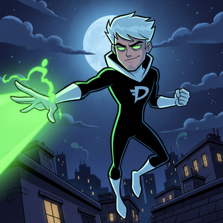 Сгенерировать фото или селфи в стиле персонажа "Дэнни-призрак"