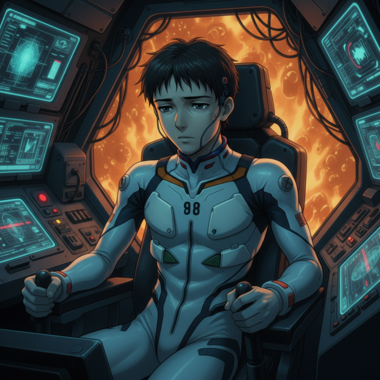 Сгенерировать фото или селфи в стиле персонажа "Евангелион"