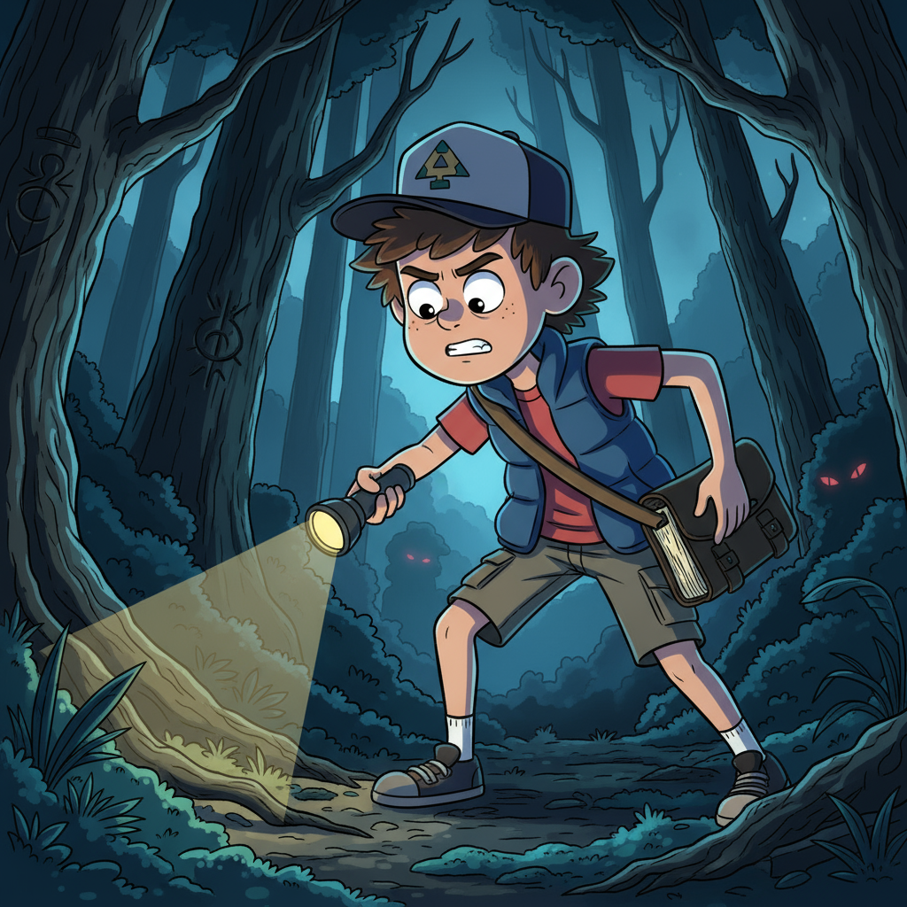 Сгенерировать фото или селфи в стиле сериала «Гравити Фолз»