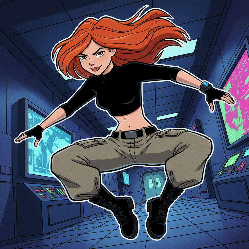 Сгенерировать фото или селфи в стиле персонажа «Ким Пять-с-плюсом»