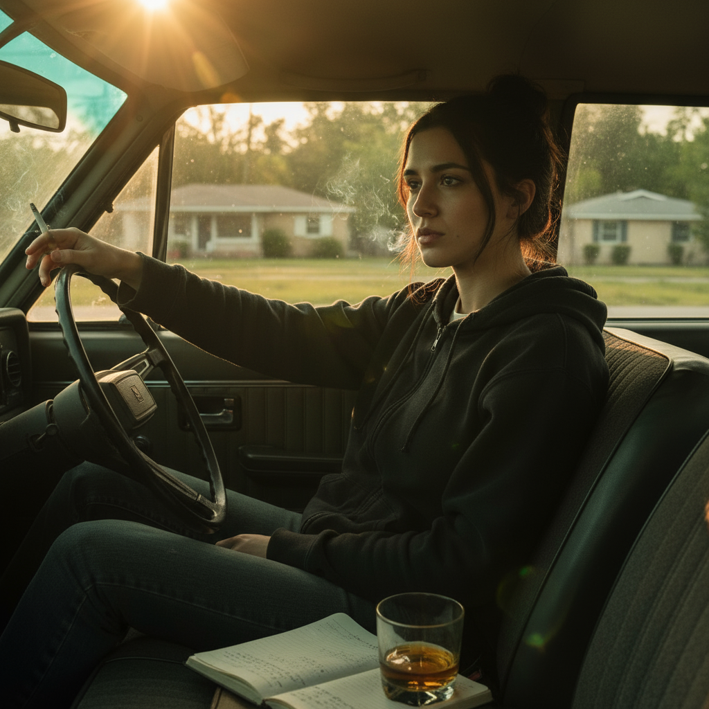 Сгенерировать фото или селфи в стиле сериала «Острые предметы»