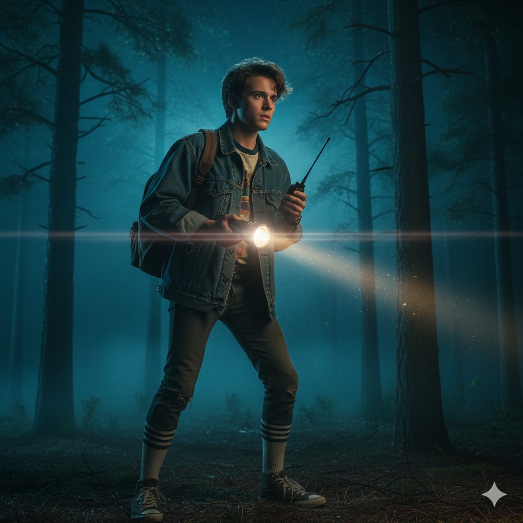 Сгенерировать фото или селфи в стиле сериала «Очень странные дела»