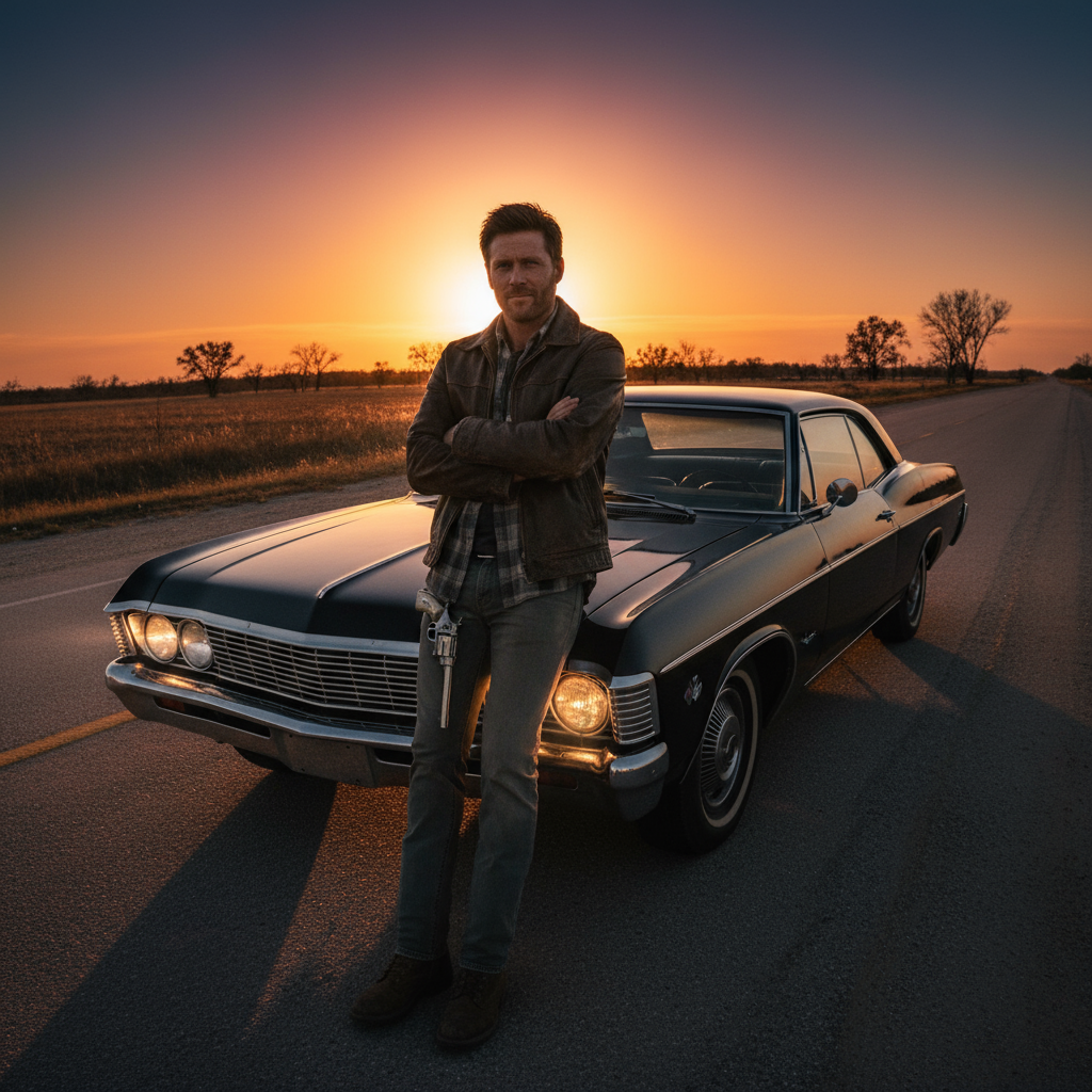 Сгенерировать фото или селфи в стиле сериала «Сверхъестественное»