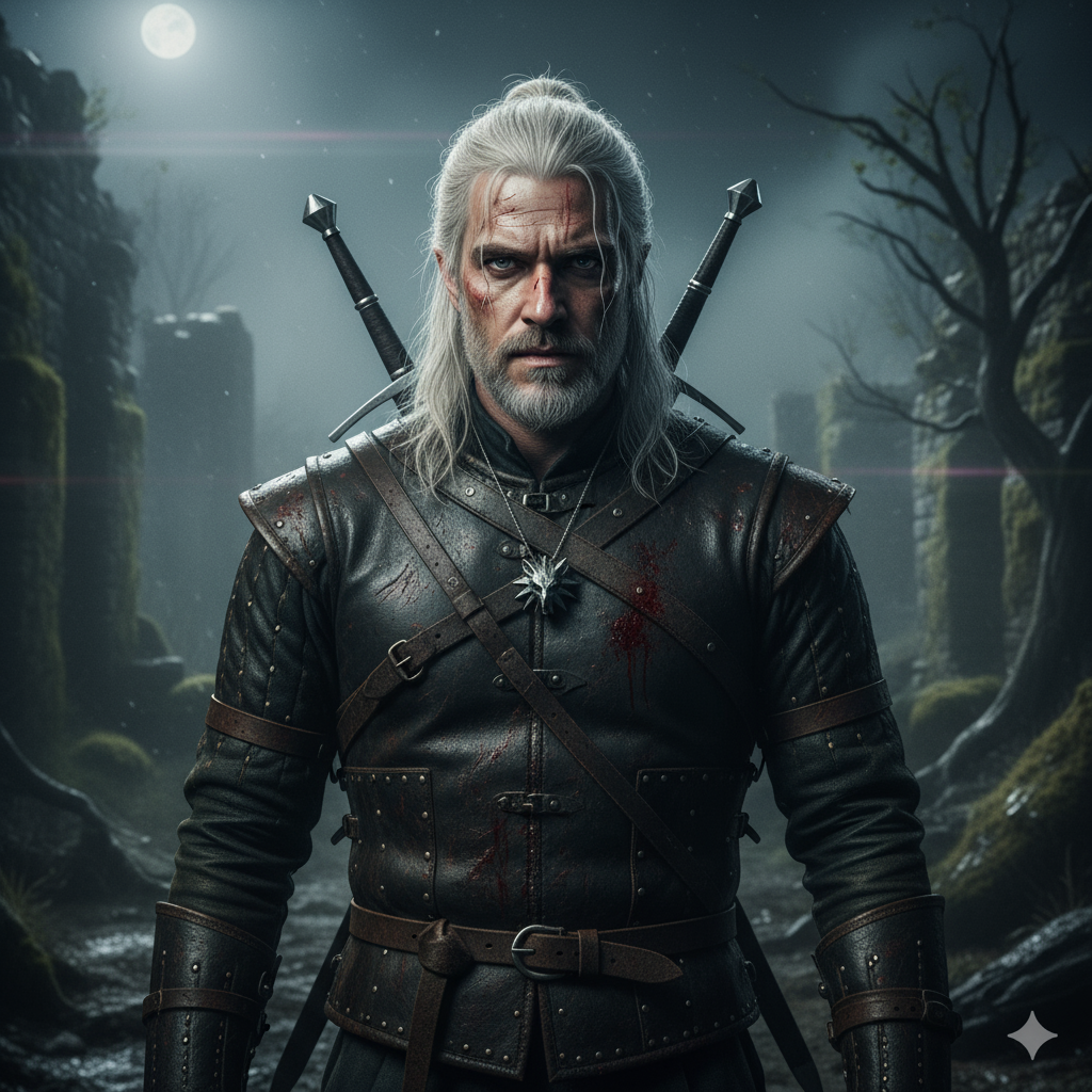 Сгенерировать фото или селфи в стиле сериала "Ведьмак"