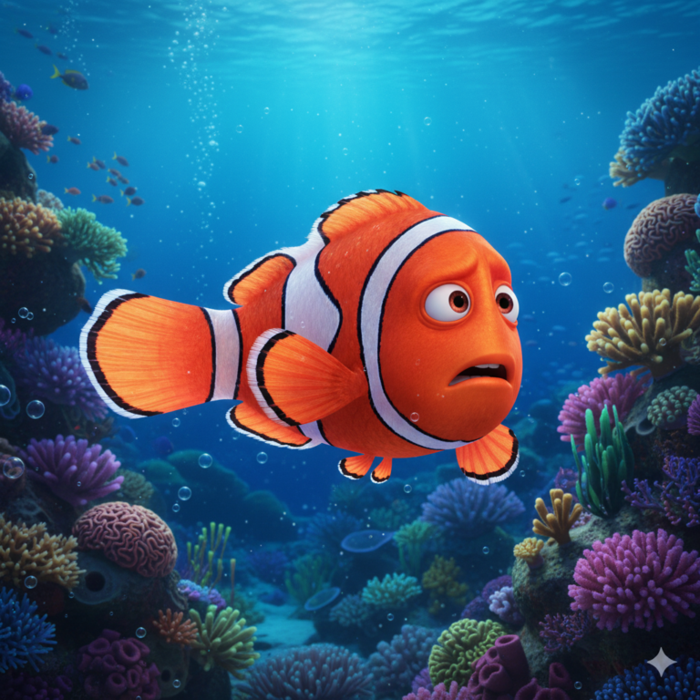 Сгенерировать фото или селфи в стиле персонажа "В поисках Немо"