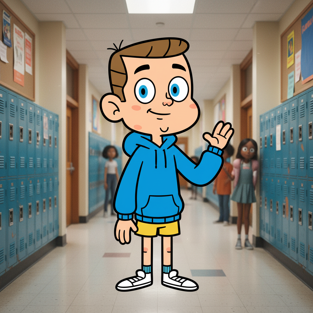 Сгенерировать фото или селфи в стиле персонажа "Мир Gumball"