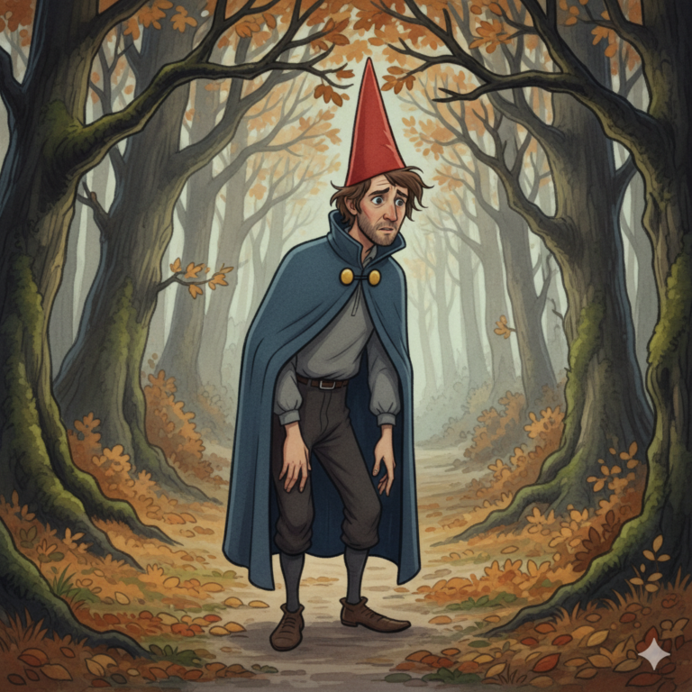 Сгенерировать фото или селфи в стиле персонажа "По ту сторону изгороди"