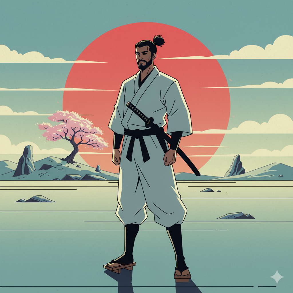 Сгенерировать фото или селфи в стиле персонажа «Самурай Джек»