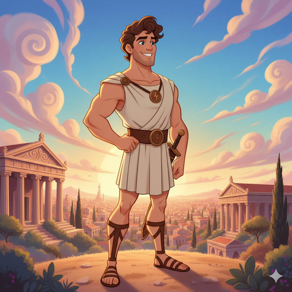 Сгенерировать фото или селфи в стиле персонажа "Геркулес"