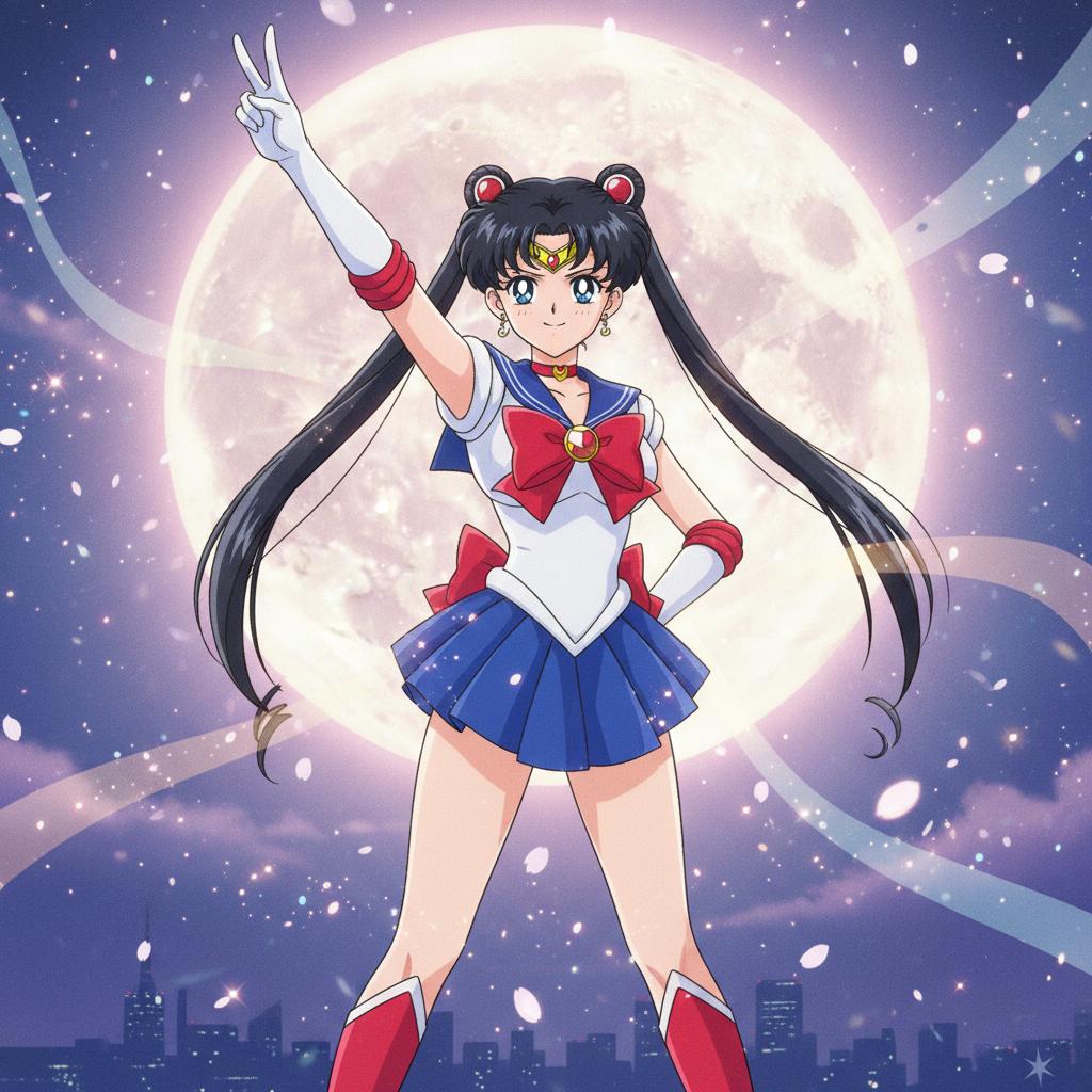 Сгенерировать фото или селфи в стиле персонажа «Сейлор Мун»