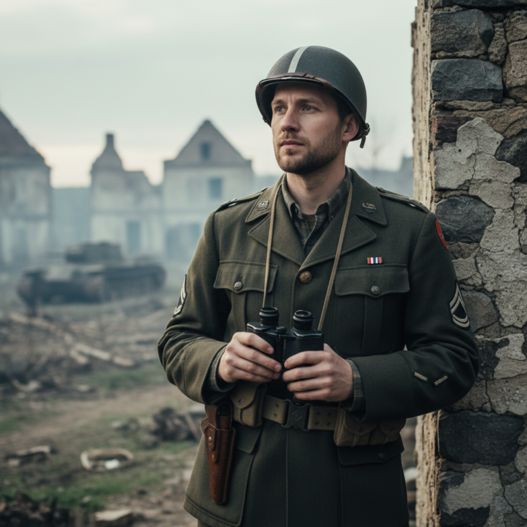 Сгенерировать фото или селфи в стиле сериала "Братья по оружию"